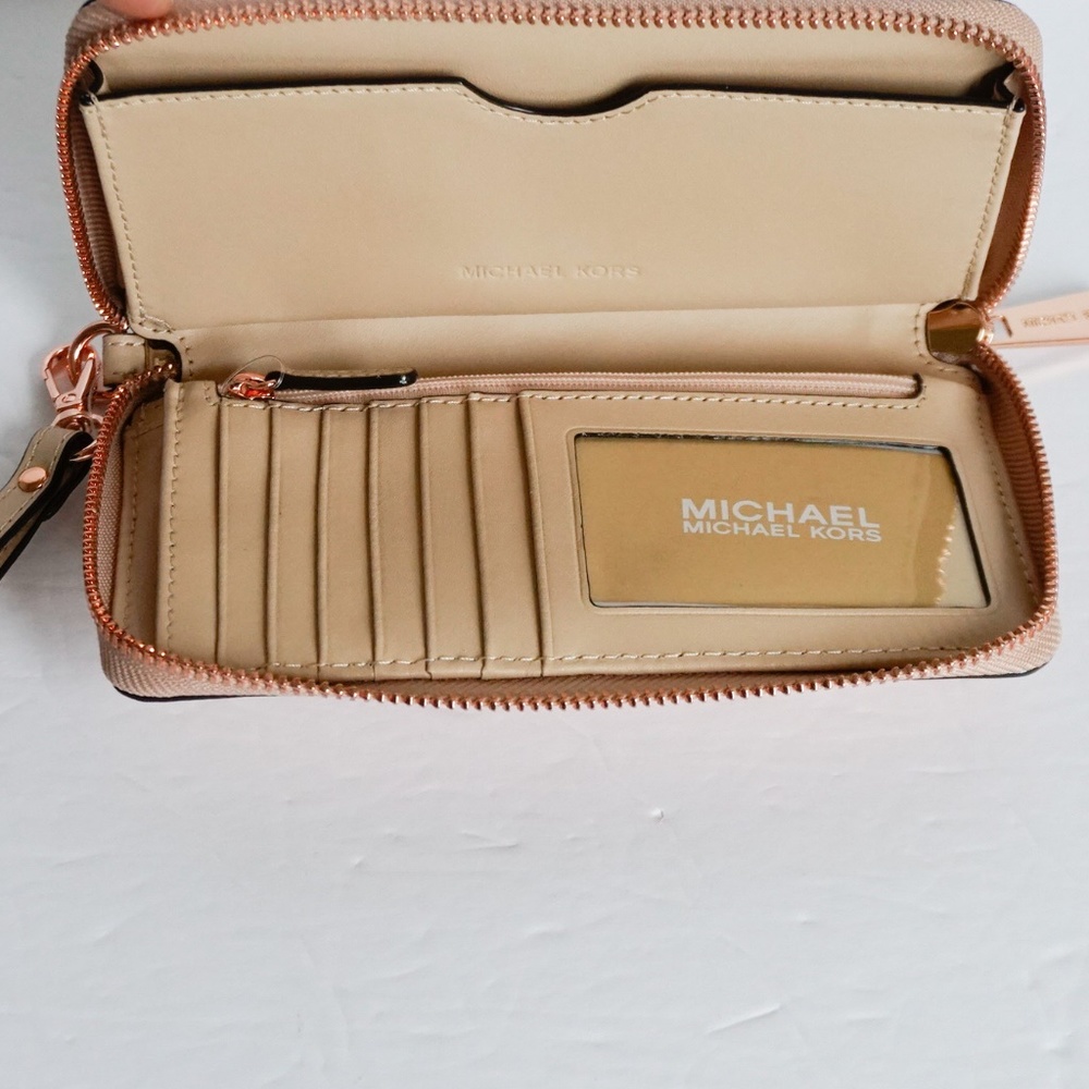 Michael Kors L Phone Wristlet Rose Gold/Metallic - Picture 4 of 8
